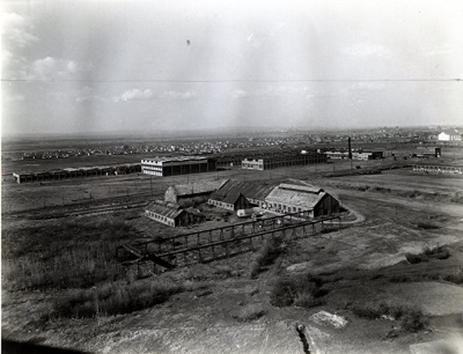 Aerial View Of Canadian Car & Foundry Factory At Fort William